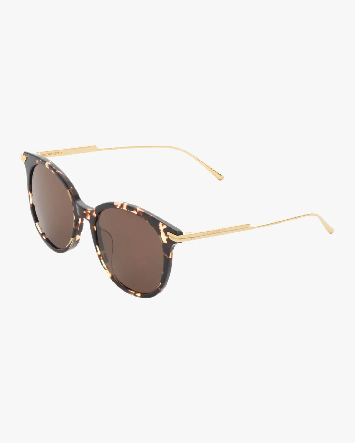 Round Sunglasses in Havana