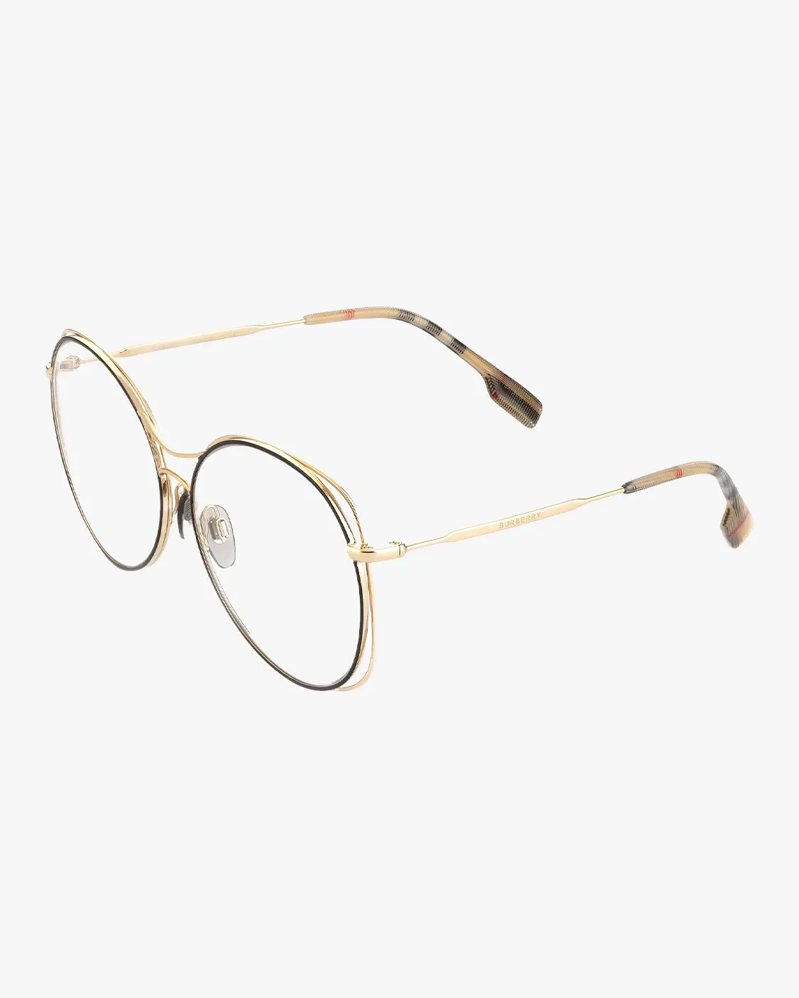 Round Eyeglasses in Gold