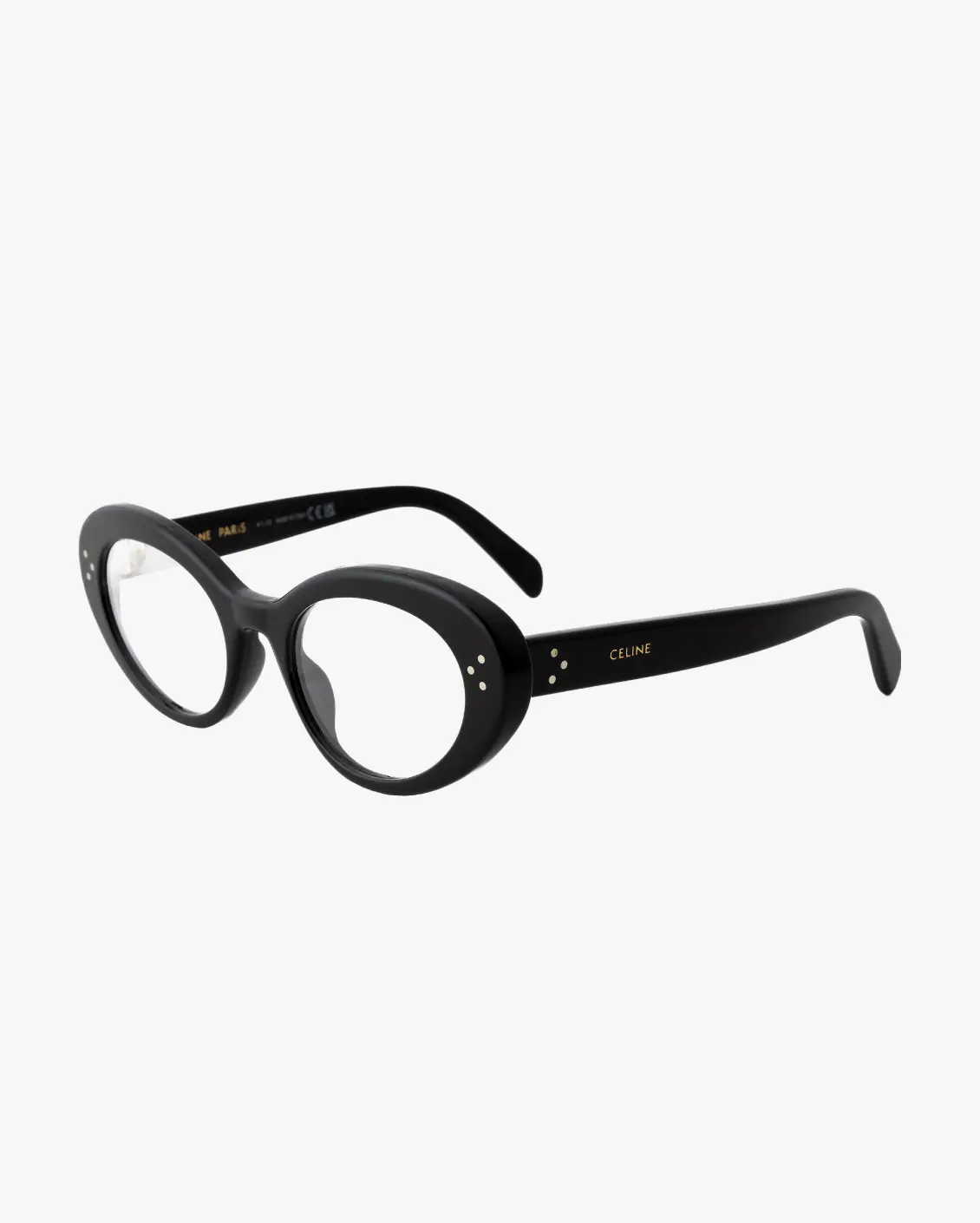 Oval Eyeglasses in Black