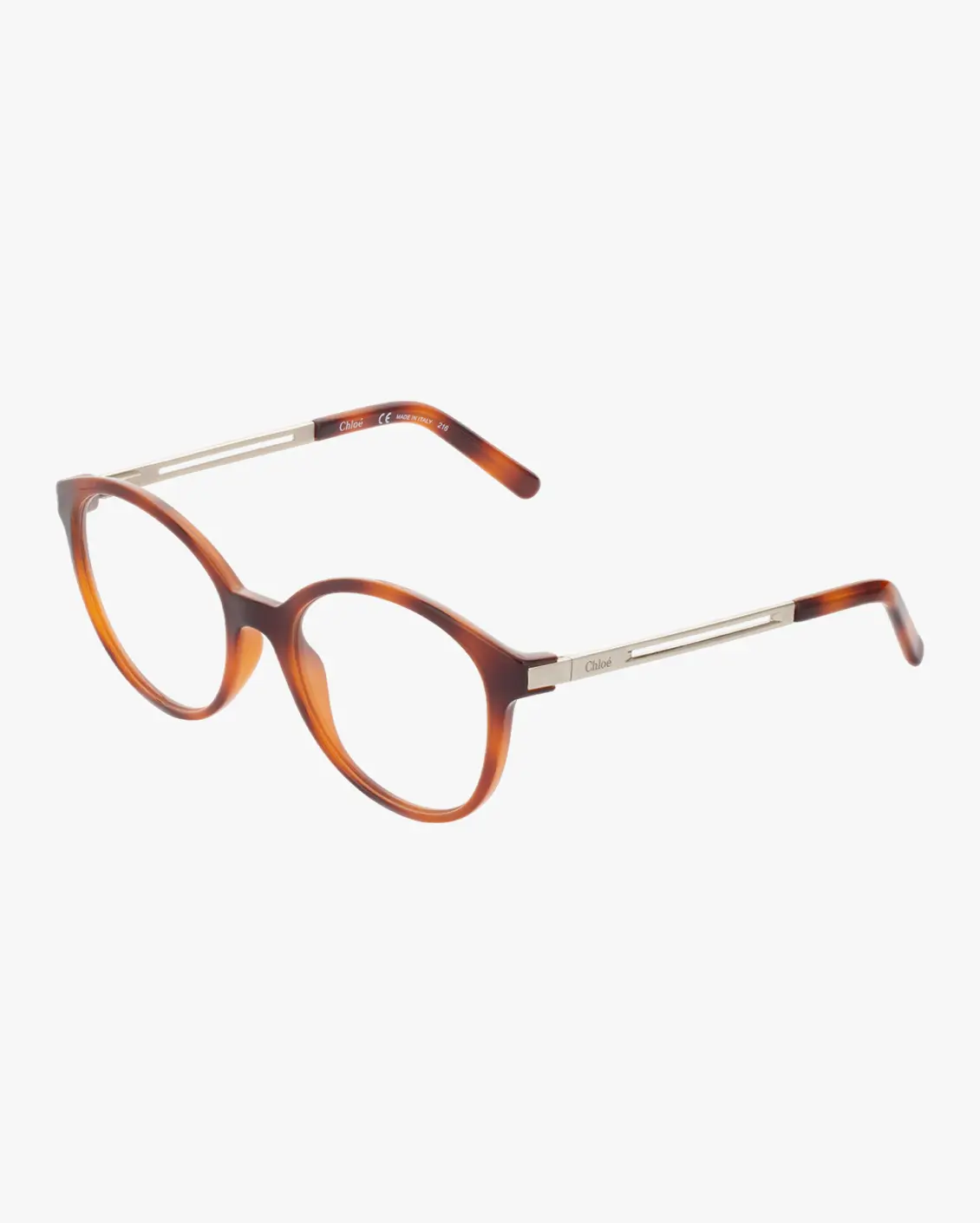 Round Eyeglasses in Havana