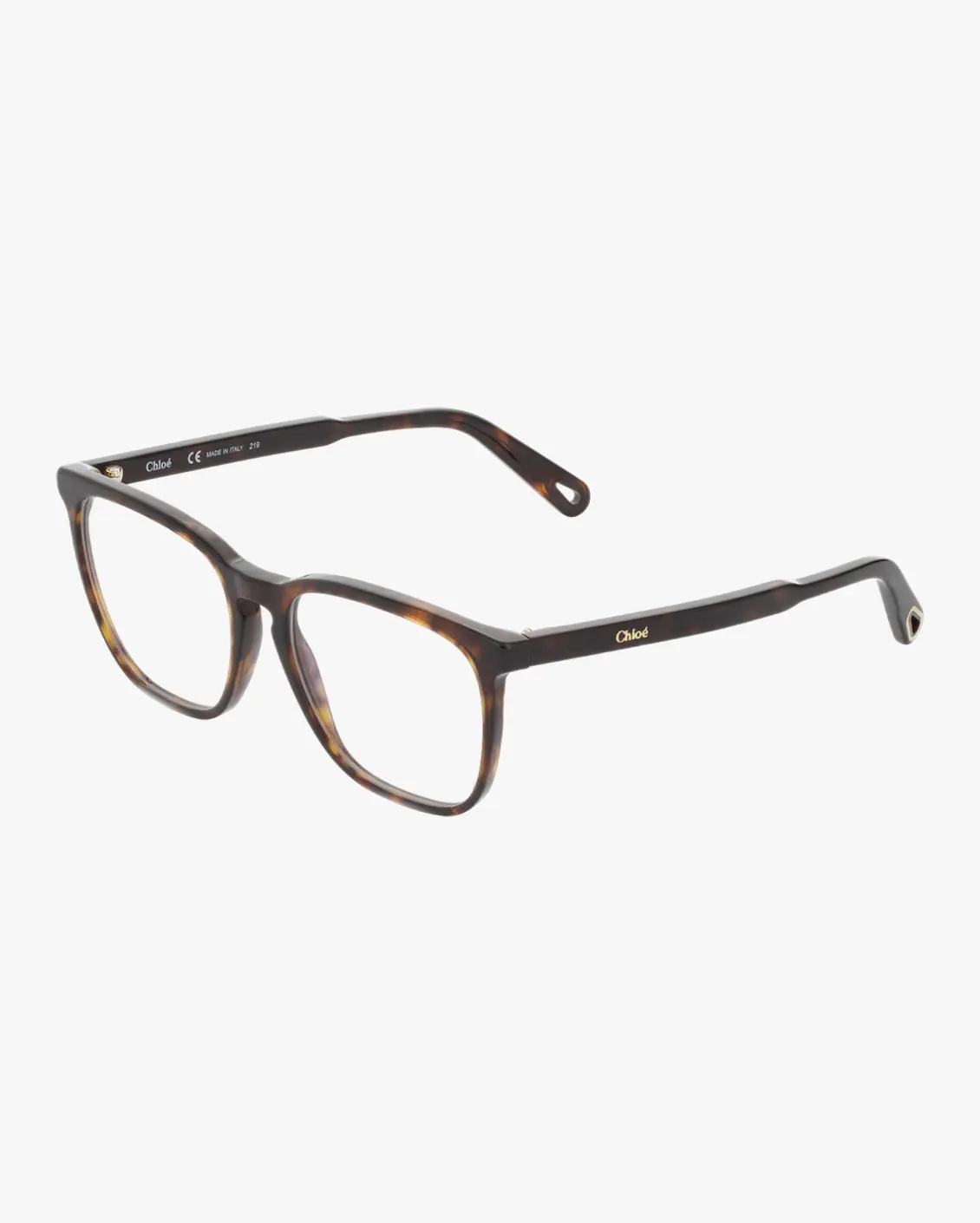 Square Eyeglasses in Havana