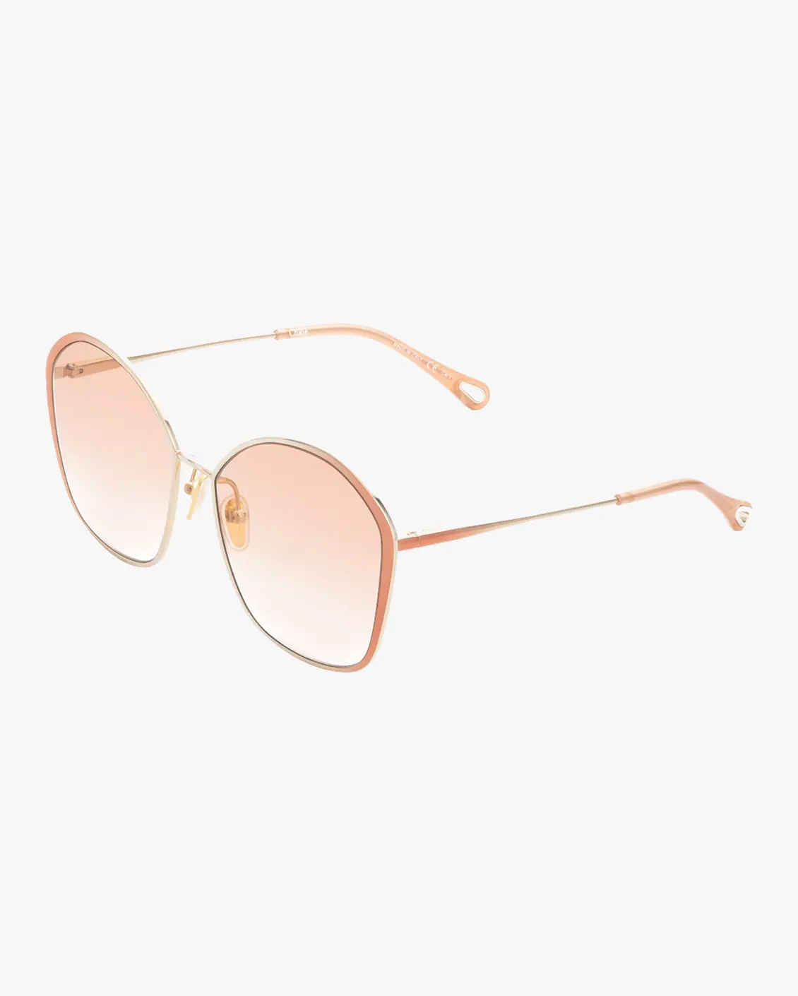 Irregular Sunglasses in Gold