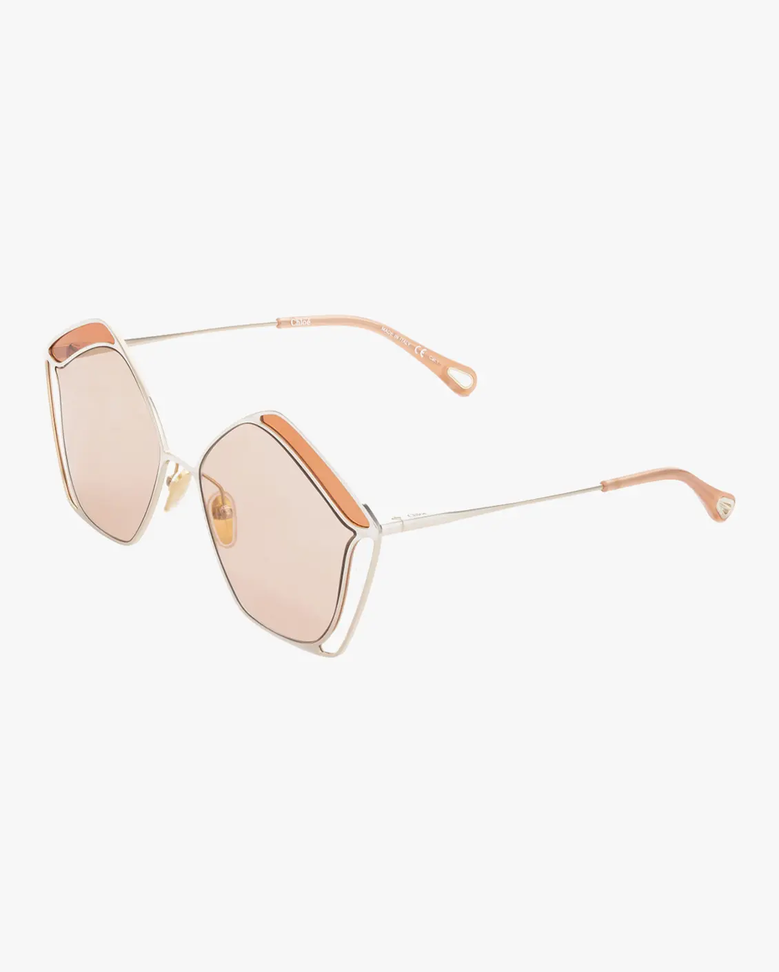 Irregular Sunglasses in Silver