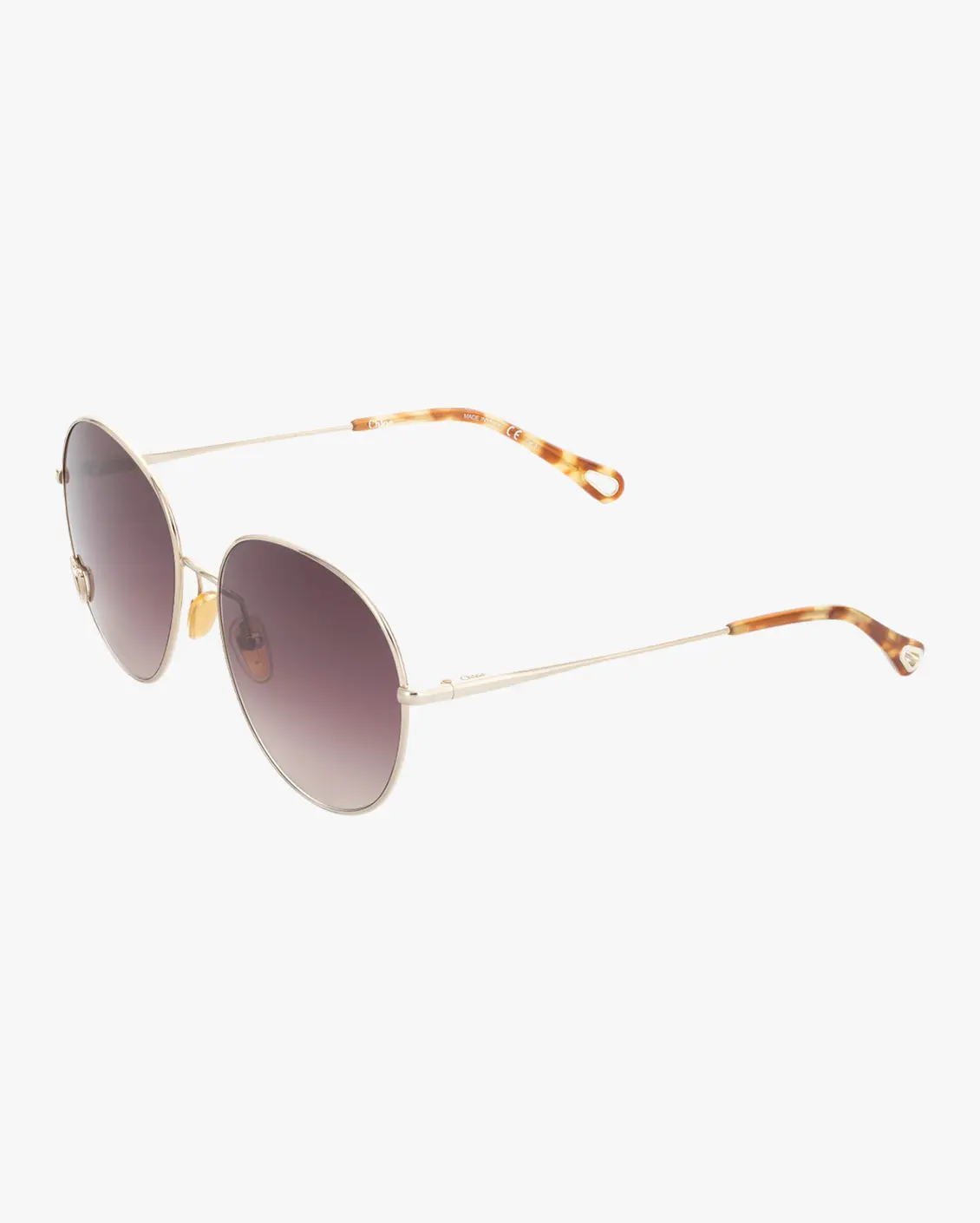 Round Sunglasses in Gold