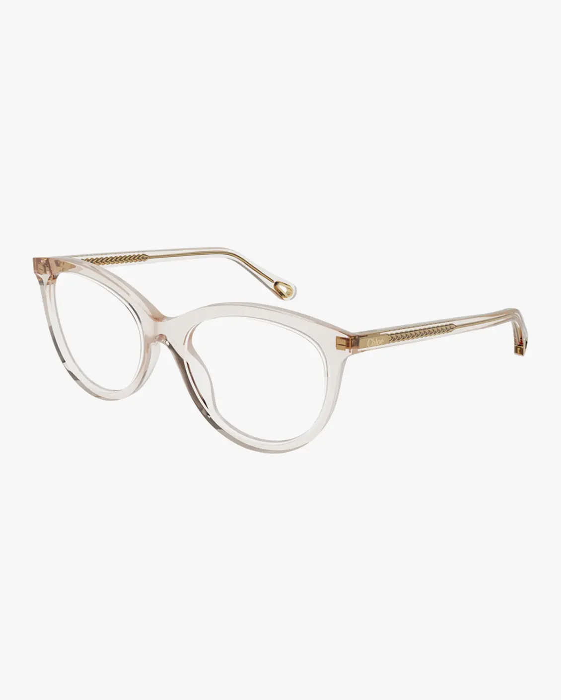 Round Eyeglasses in Transparent