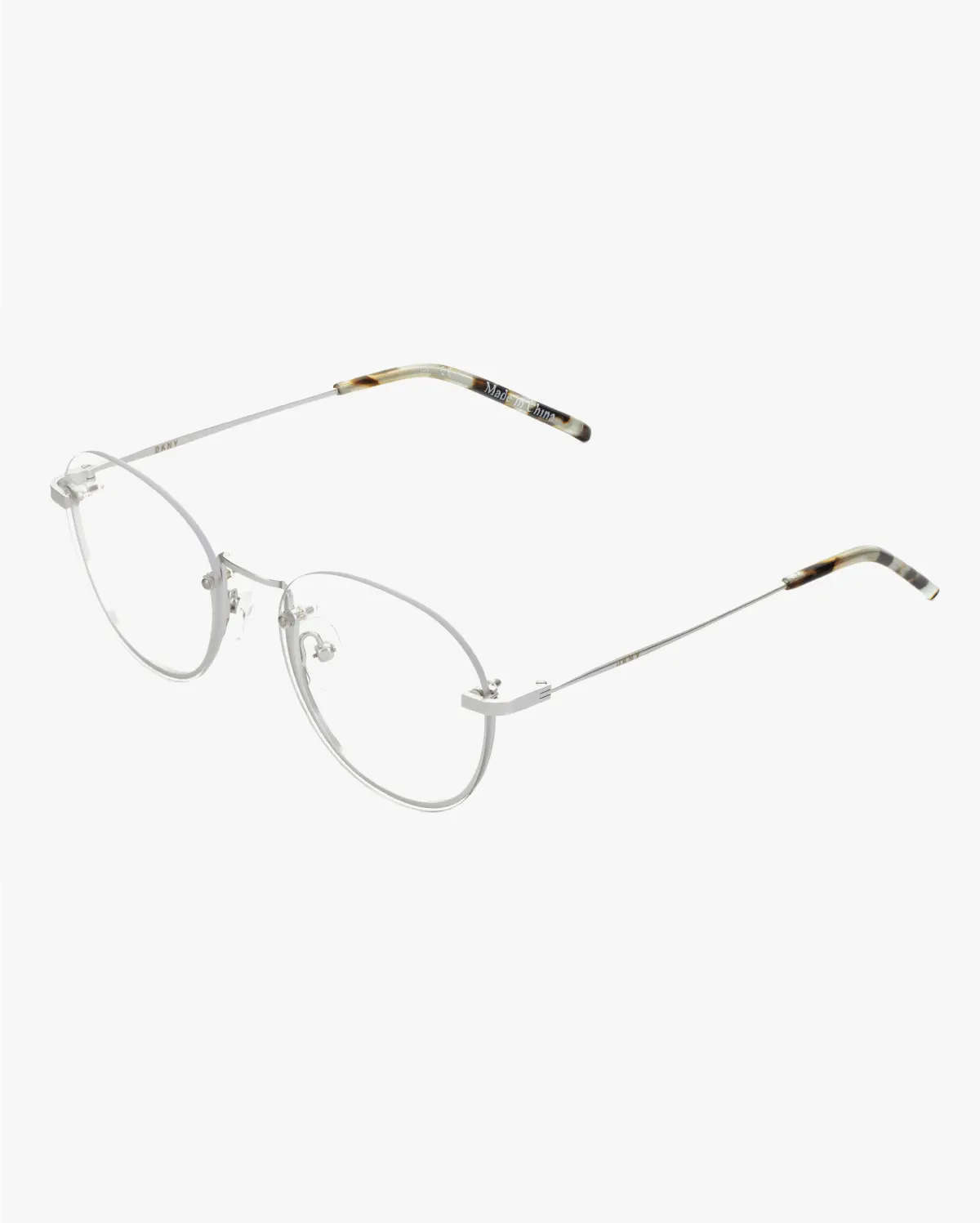 Round Eyeglasses in Silver