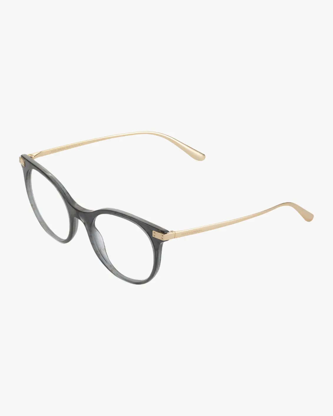 Round Eyeglasses in Gold