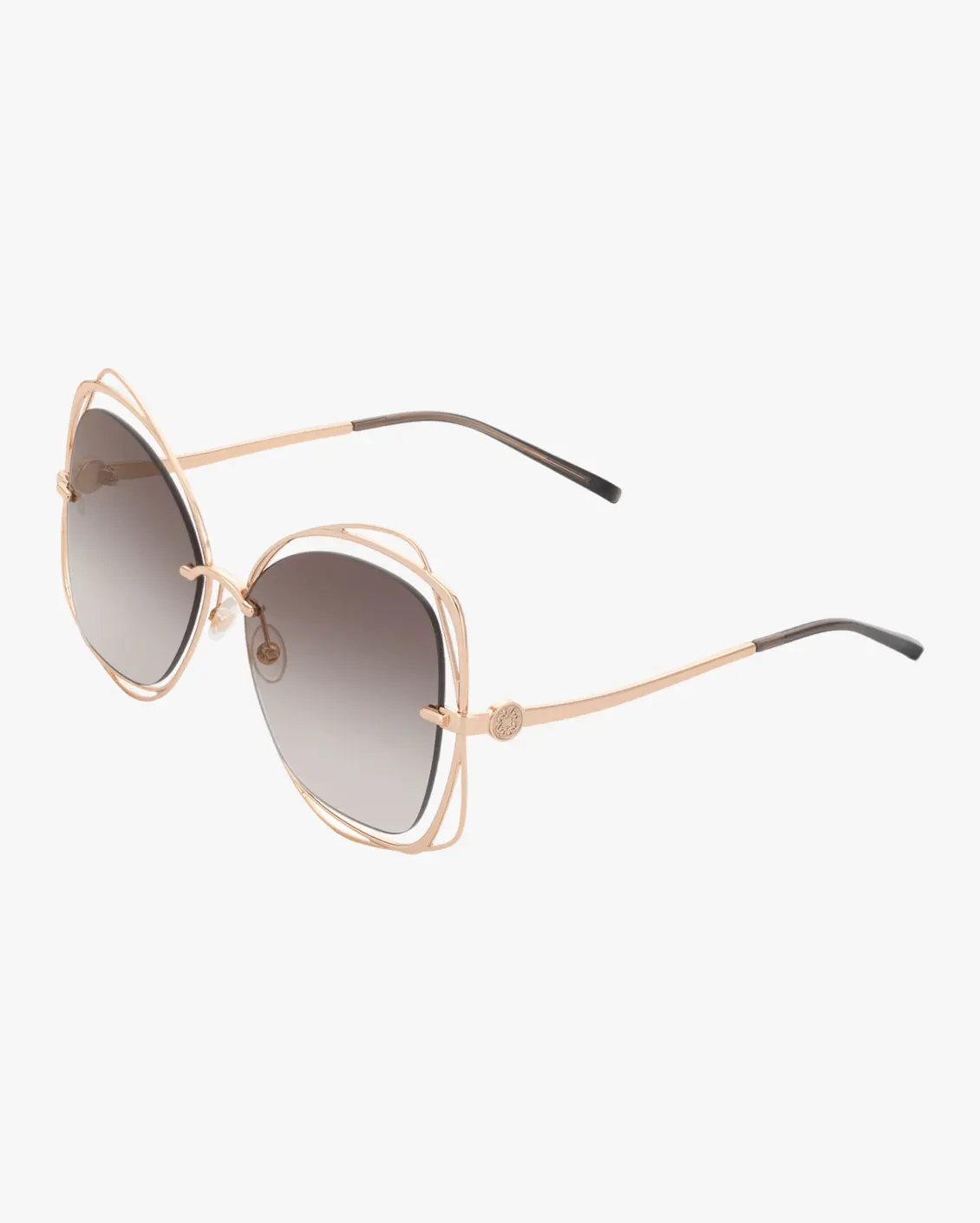Irregular Sunglasses in Gold
