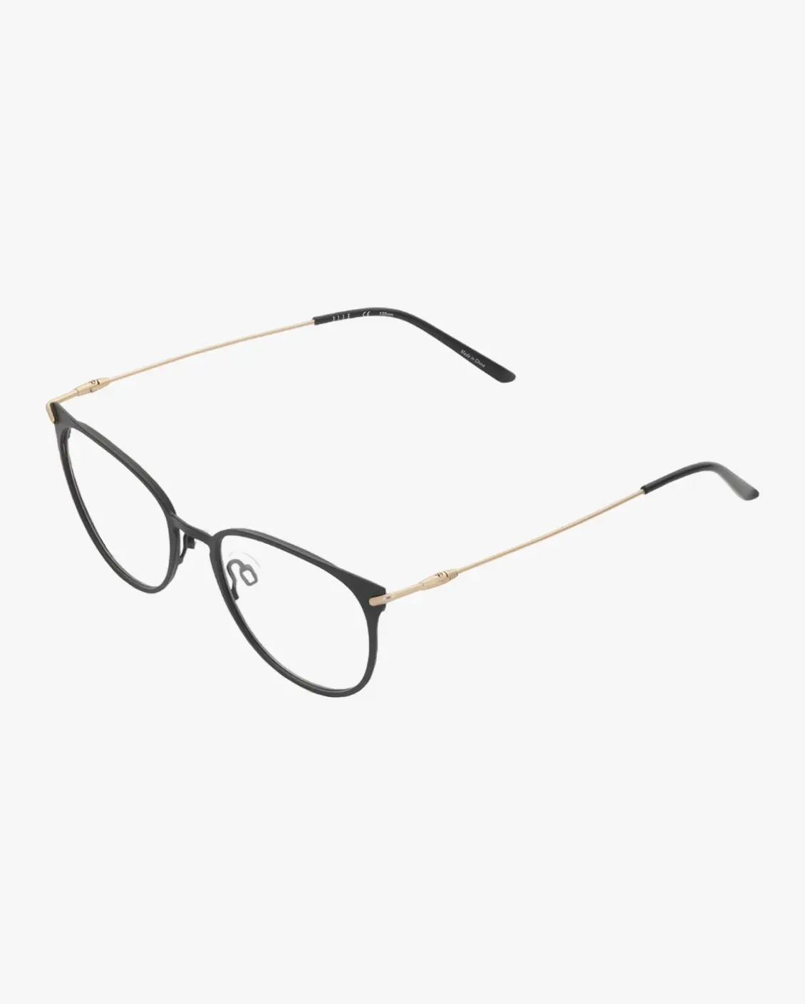 Round Eyeglasses in Black
