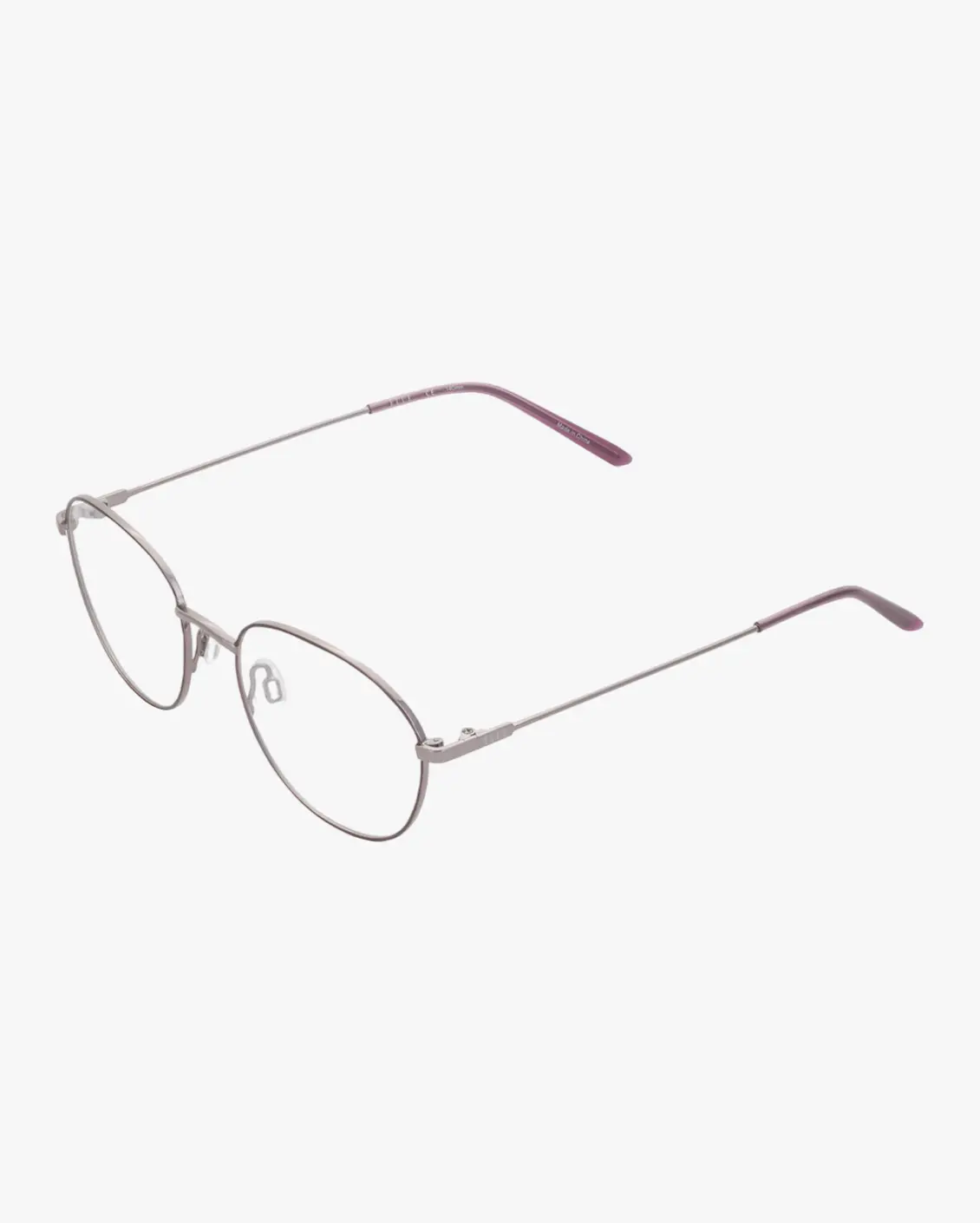 Round Eyeglasses in Silver