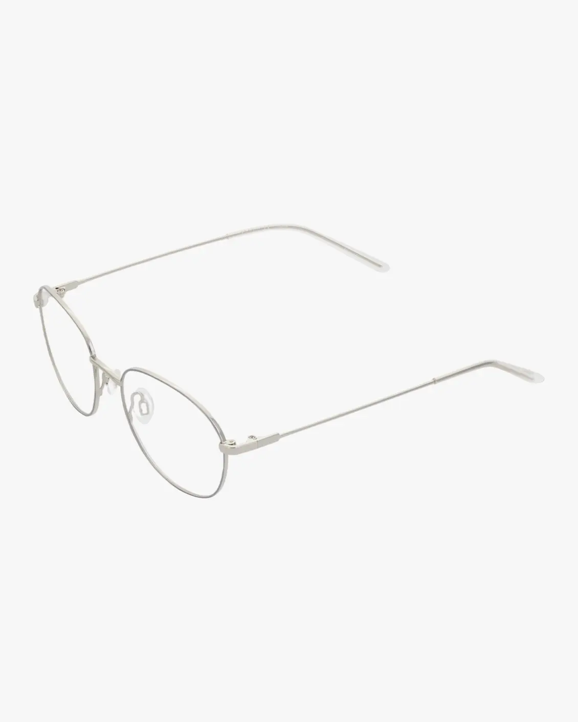 Round Eyeglasses in Silver