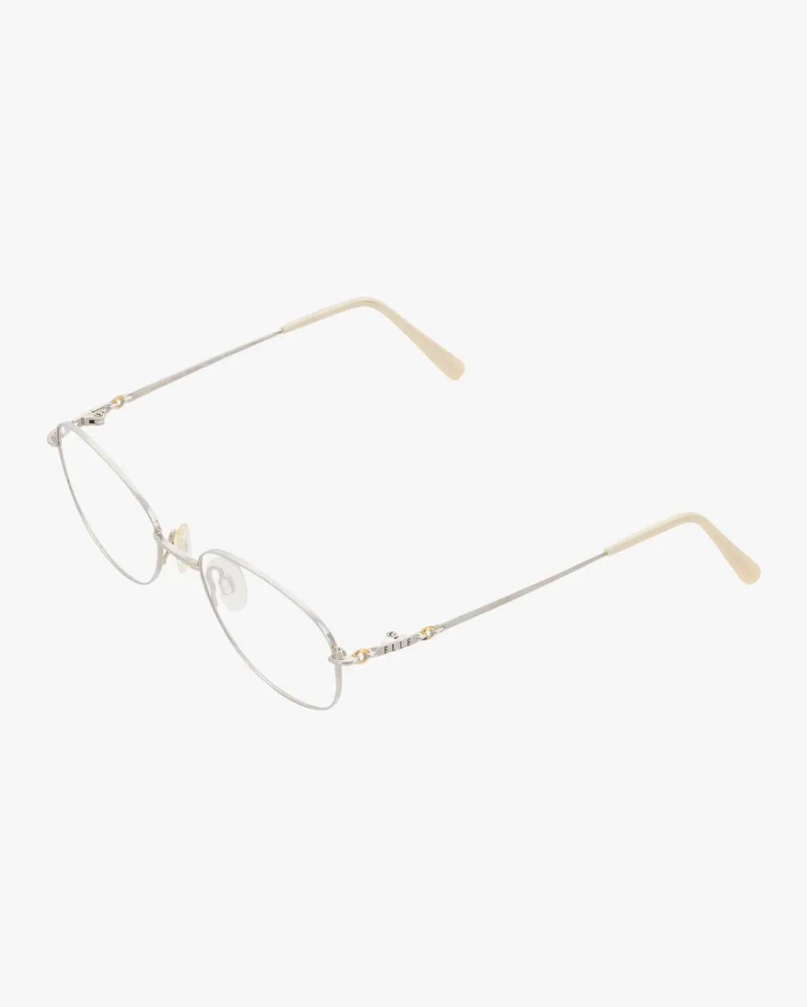 Oval Eyeglasses in Silver