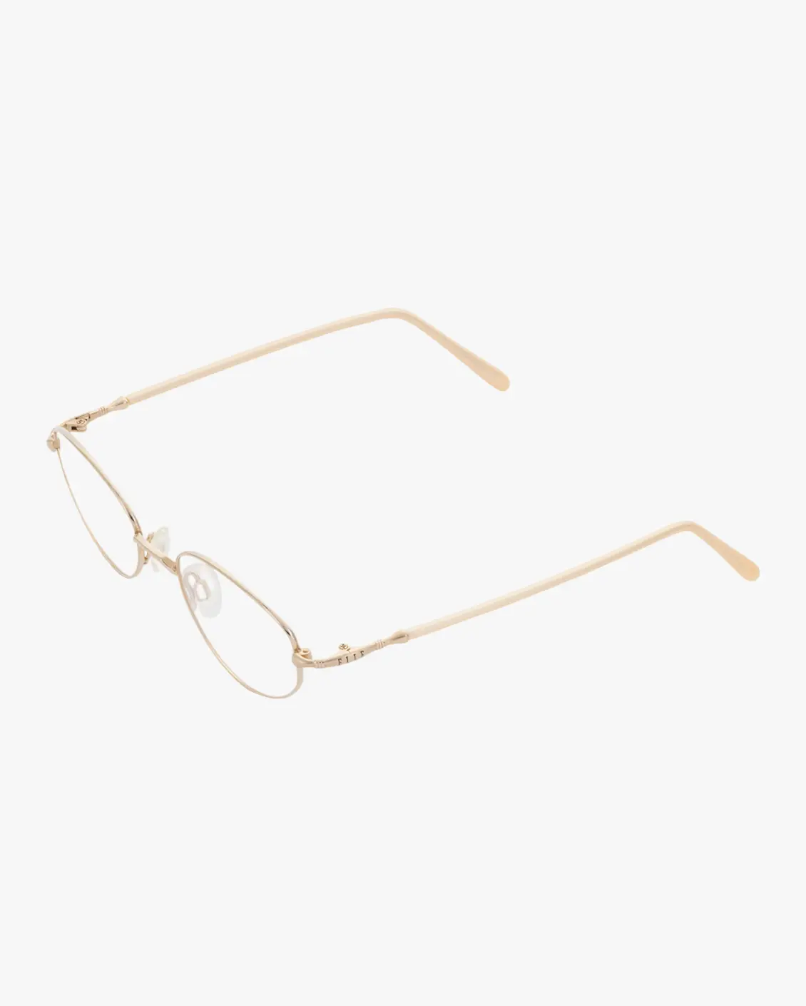 Oval Eyeglasses in Gold