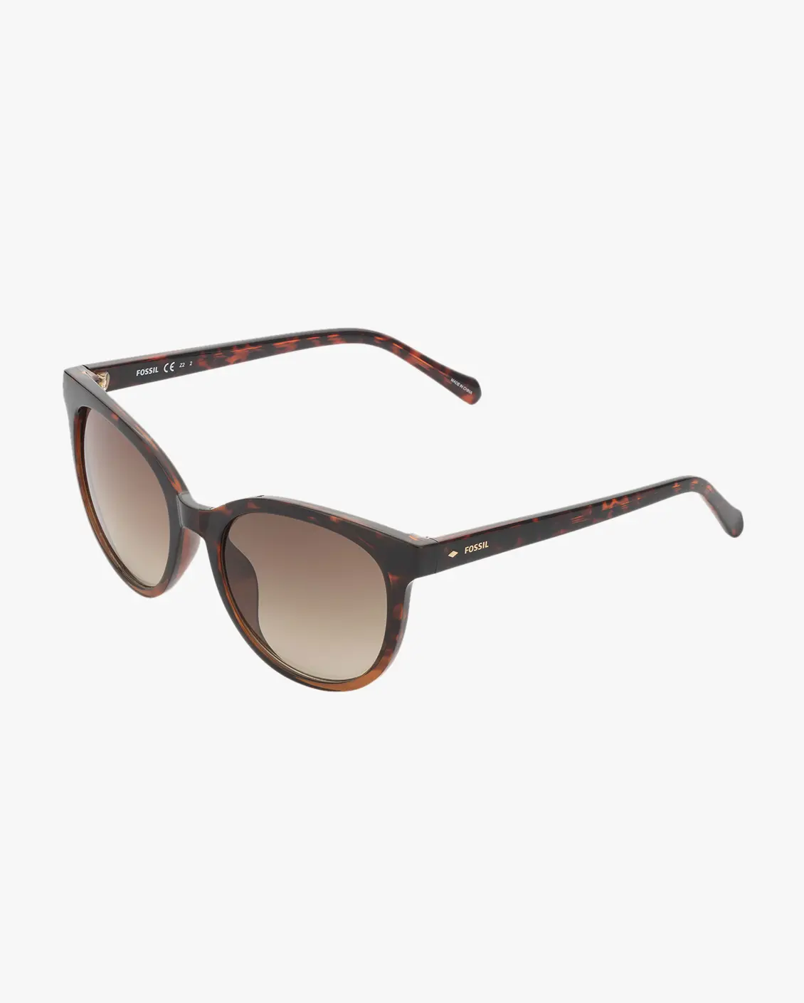 Round Sunglasses in Havana
