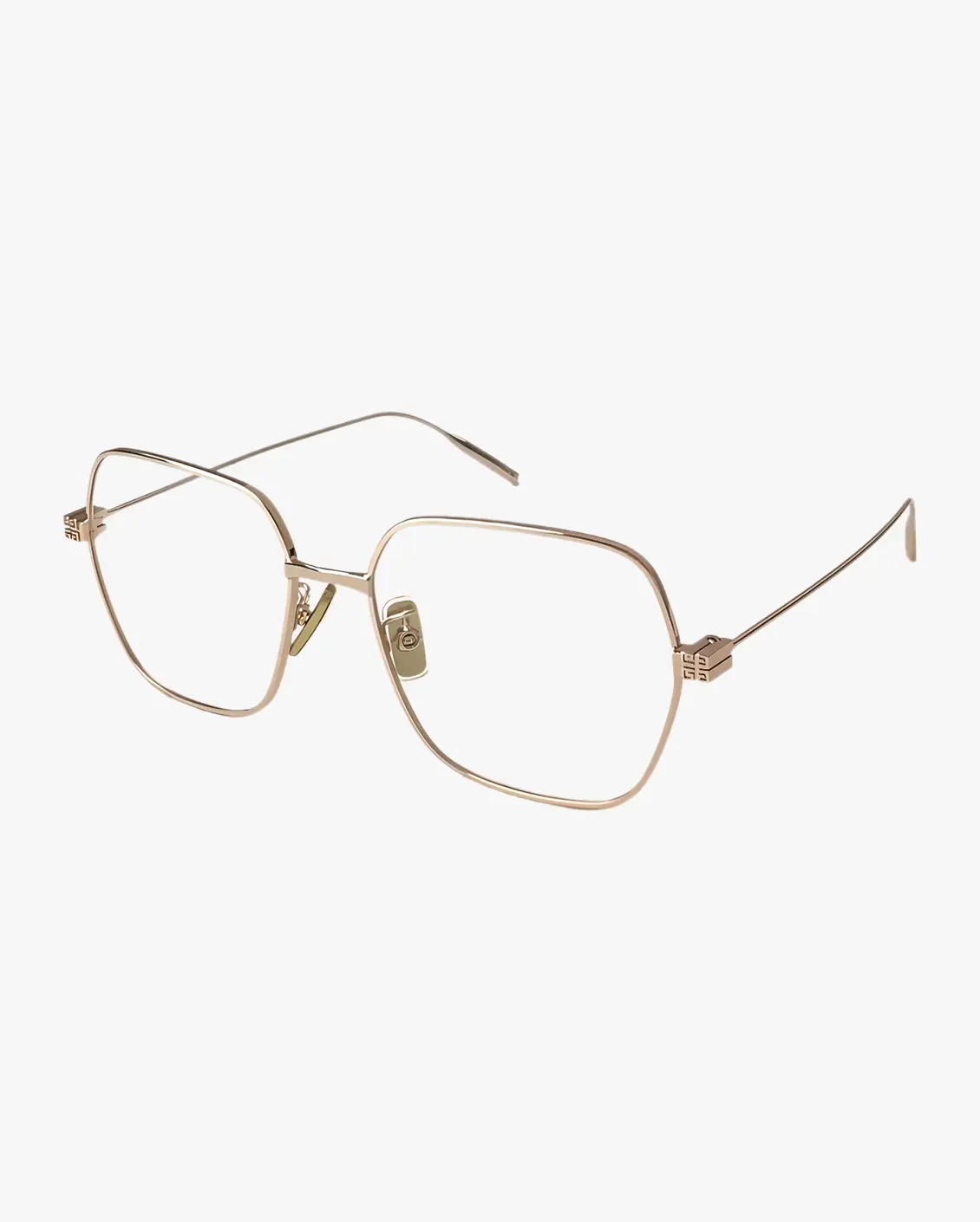 Square Eyeglasses in Gold