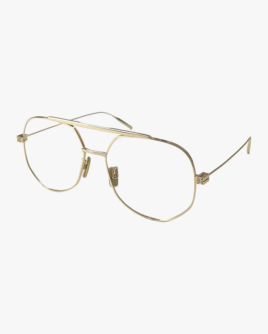 Aviator Eyeglasses in Gold