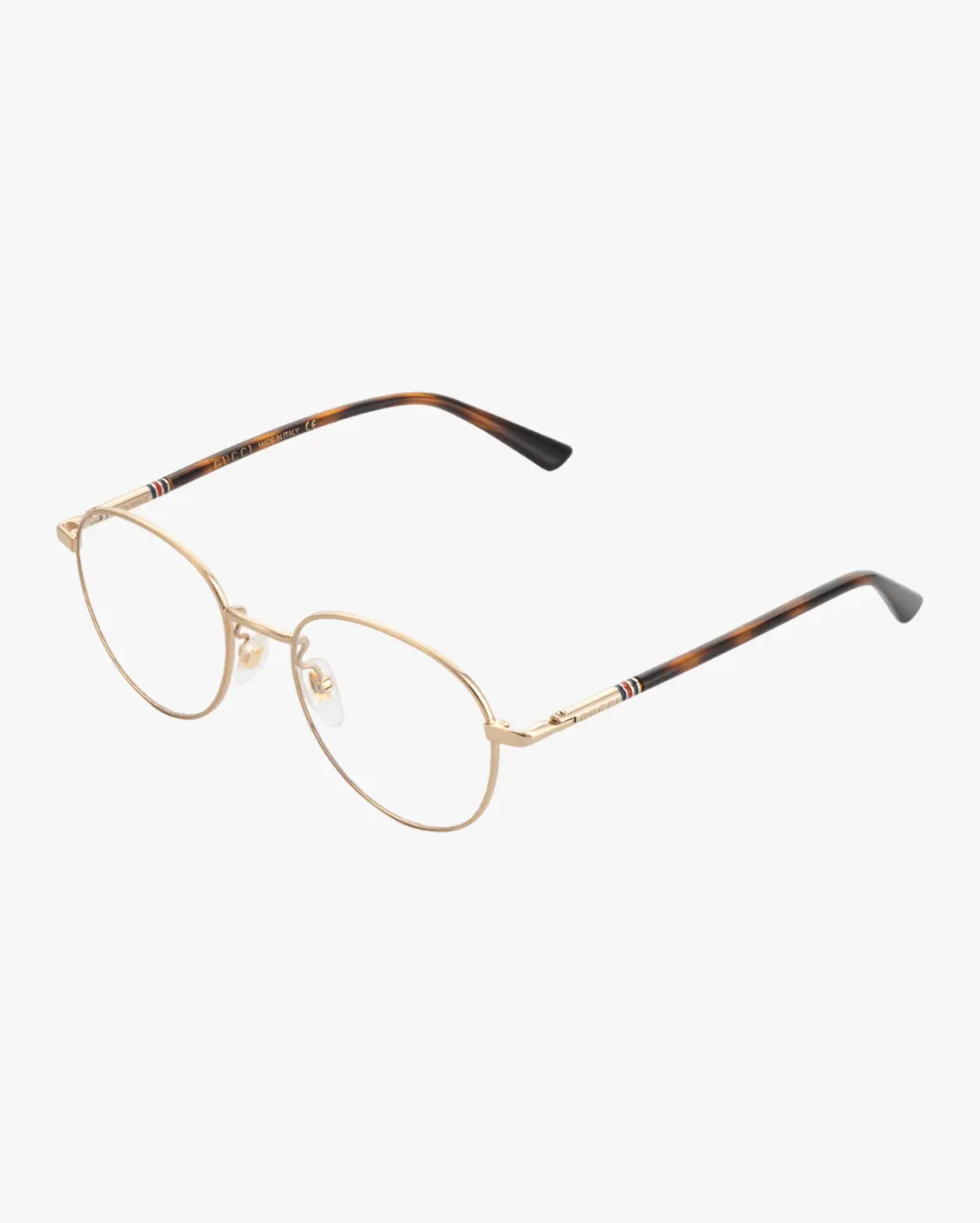 Round Eyeglasses in Gold
