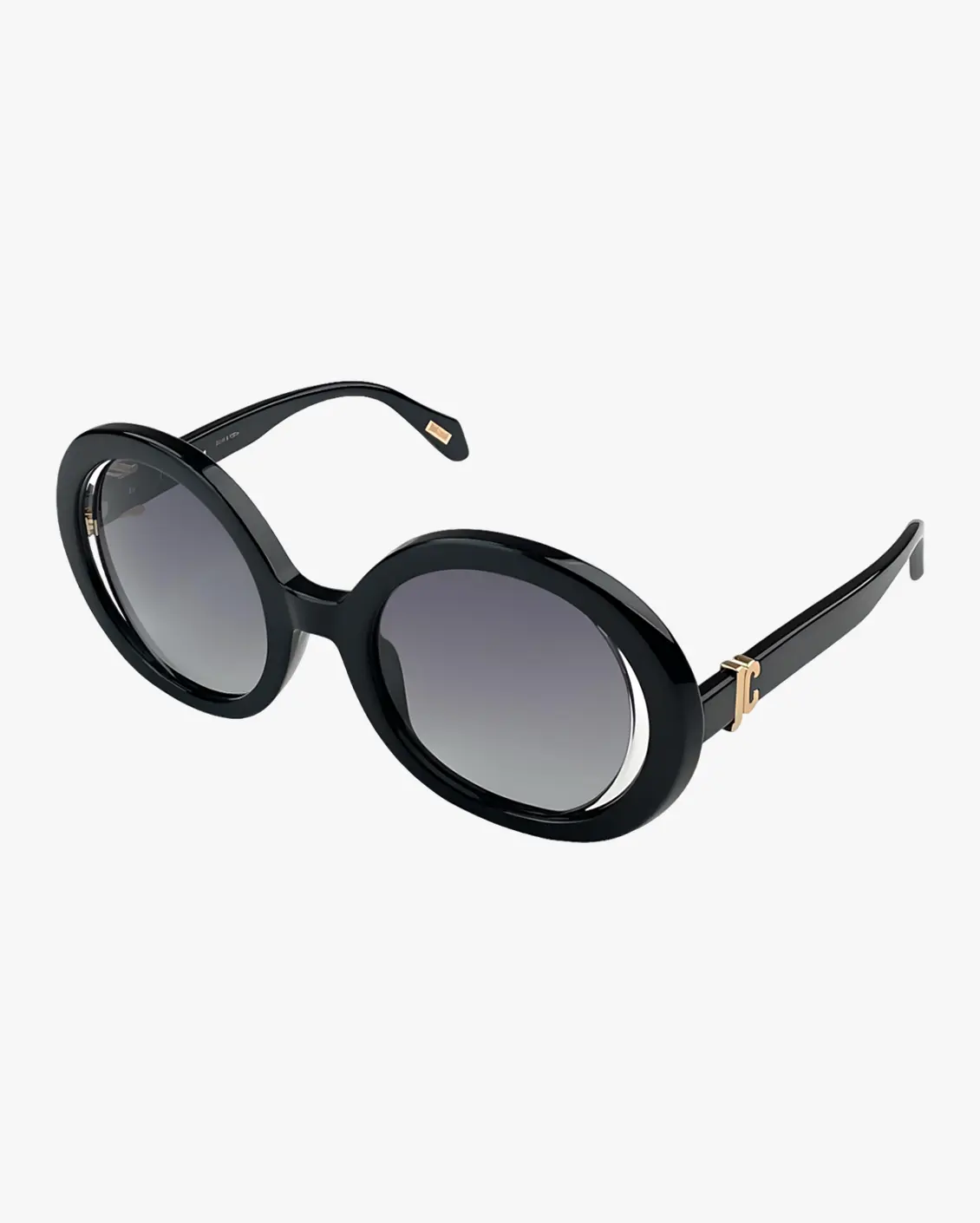 Round Sunglasses in Black