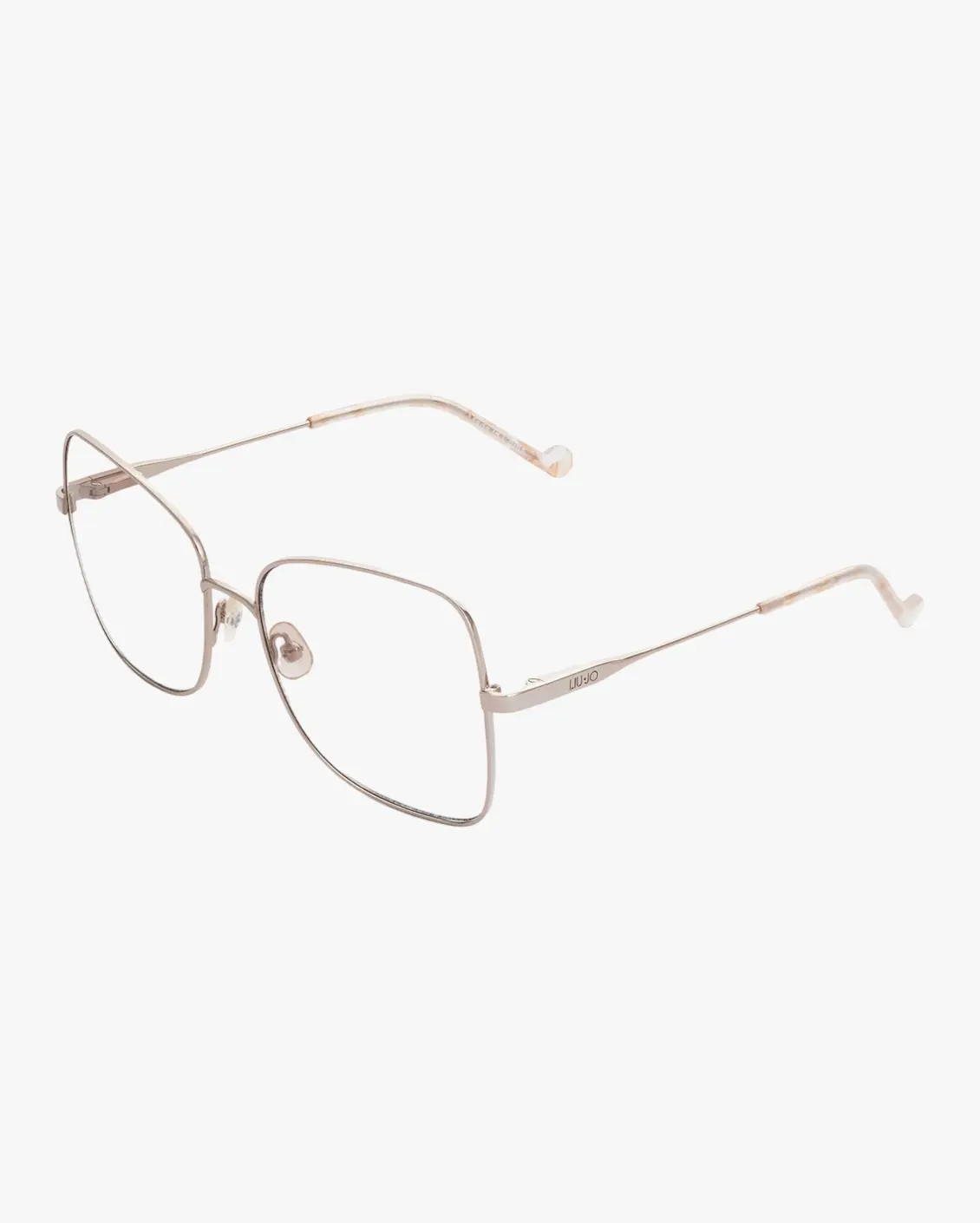 Square Eyeglasses in Silver