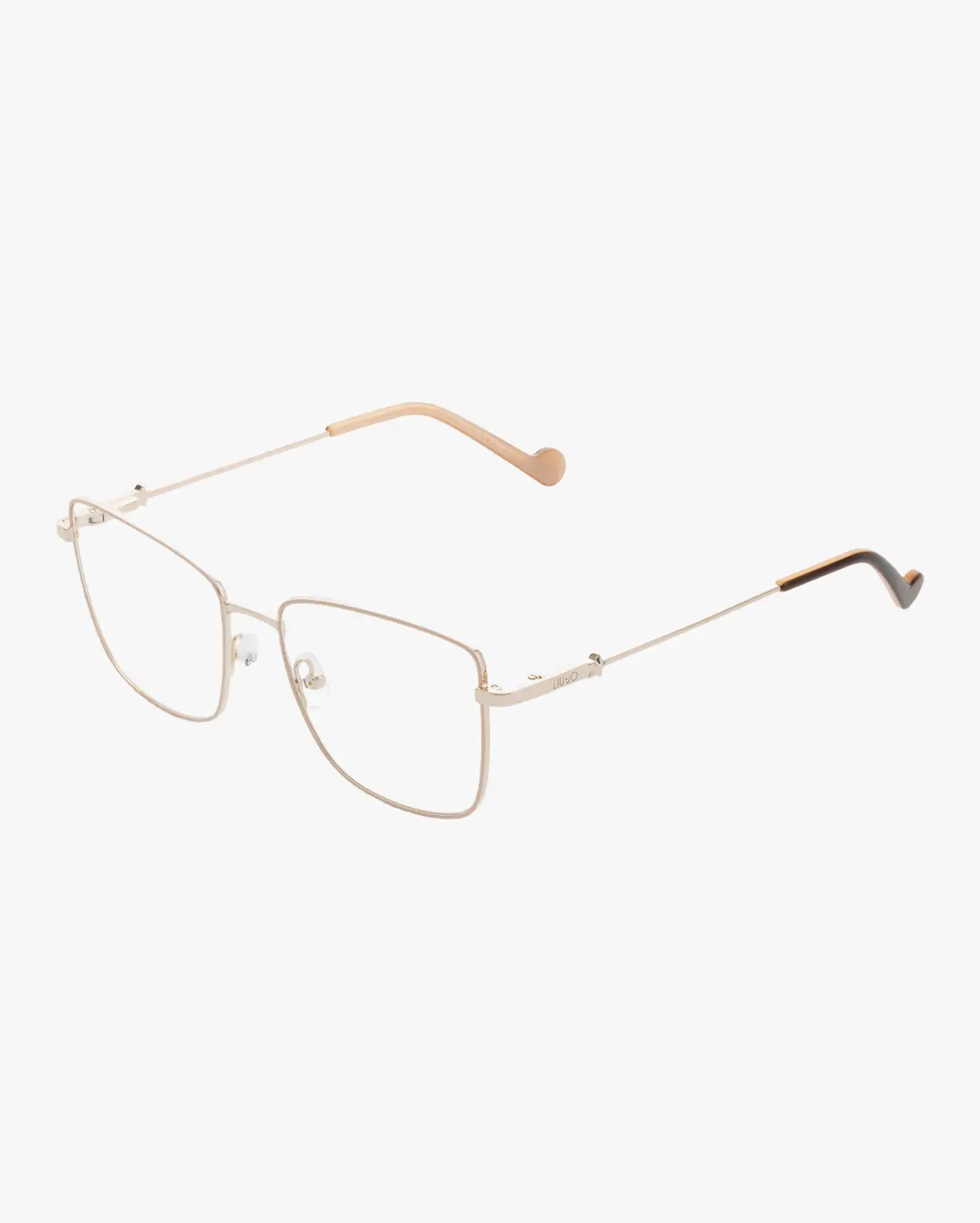 Square Eyeglasses in Gold