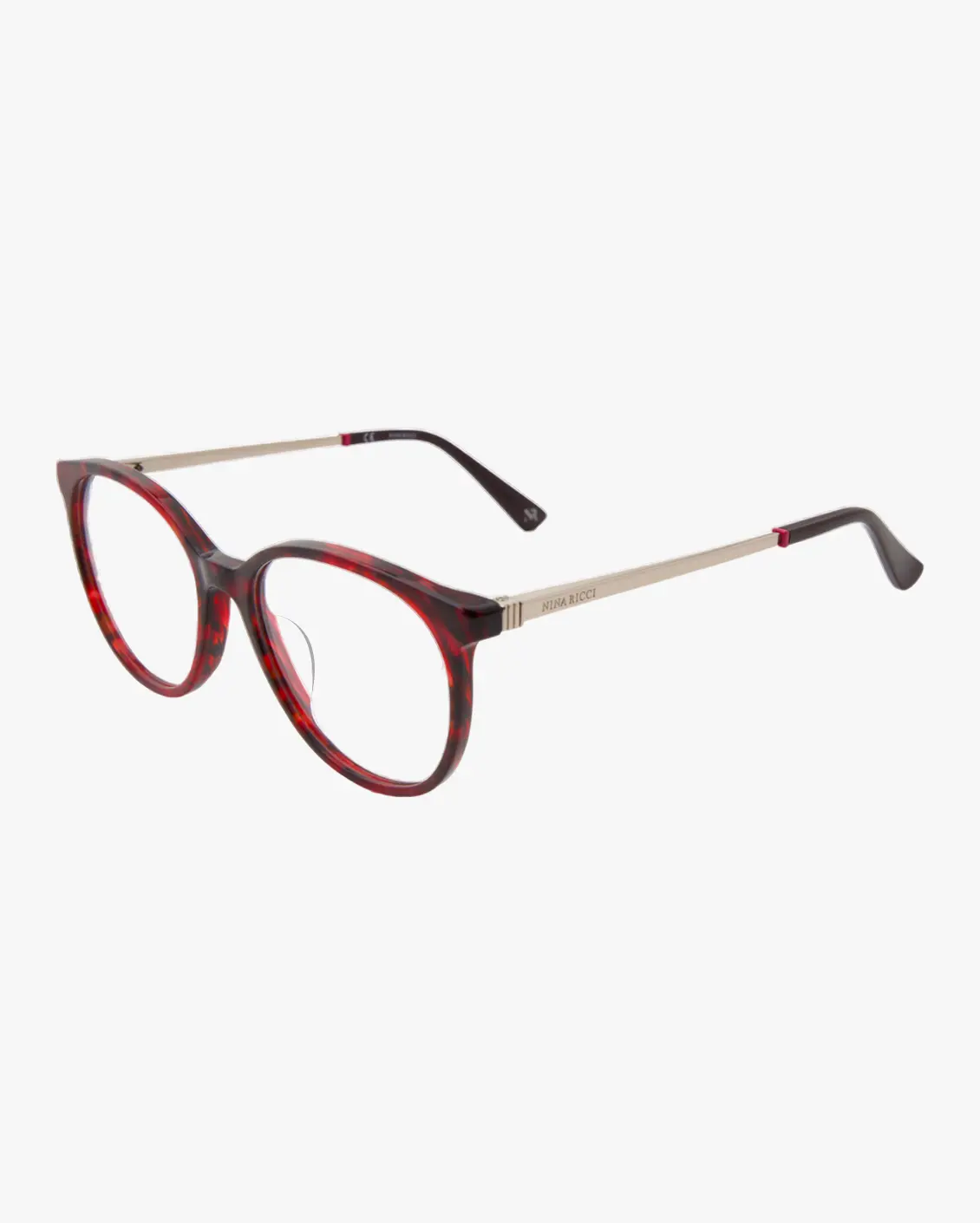 Round Eyeglasses in Red