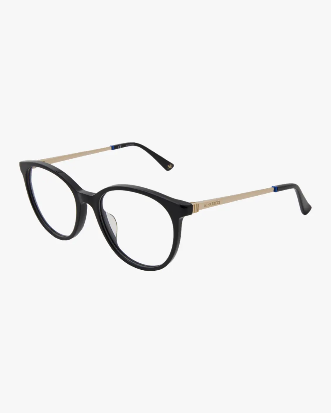 Round Eyeglasses in Black