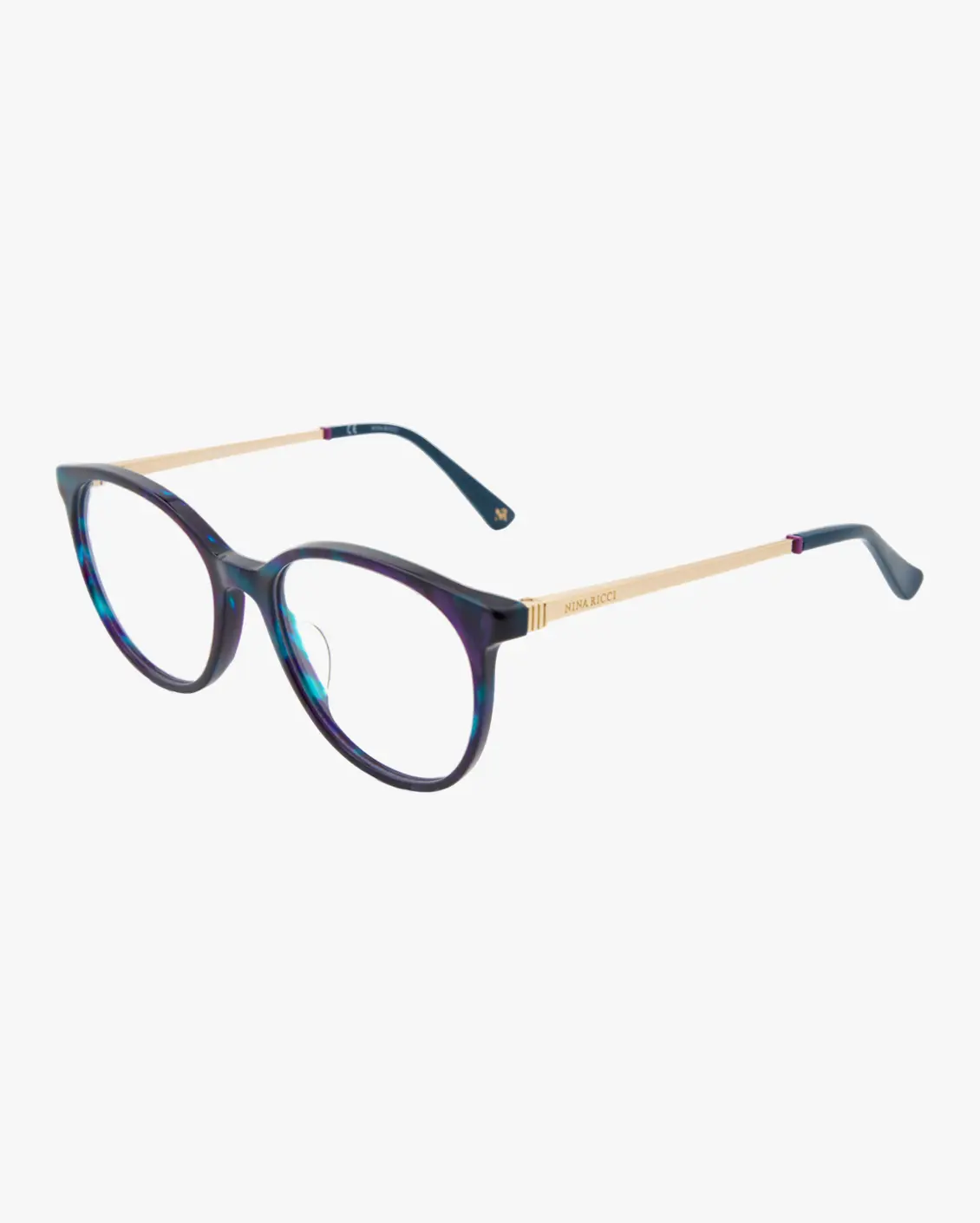 Round Eyeglasses in Blue