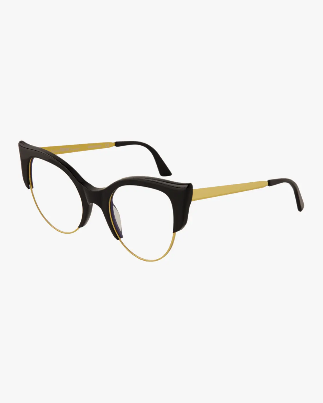Cat Eye Eyeglasses in Gold