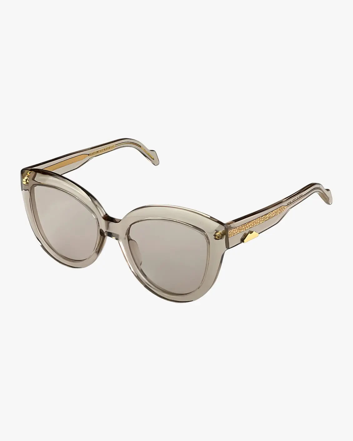 Round Sunglasses in Brown