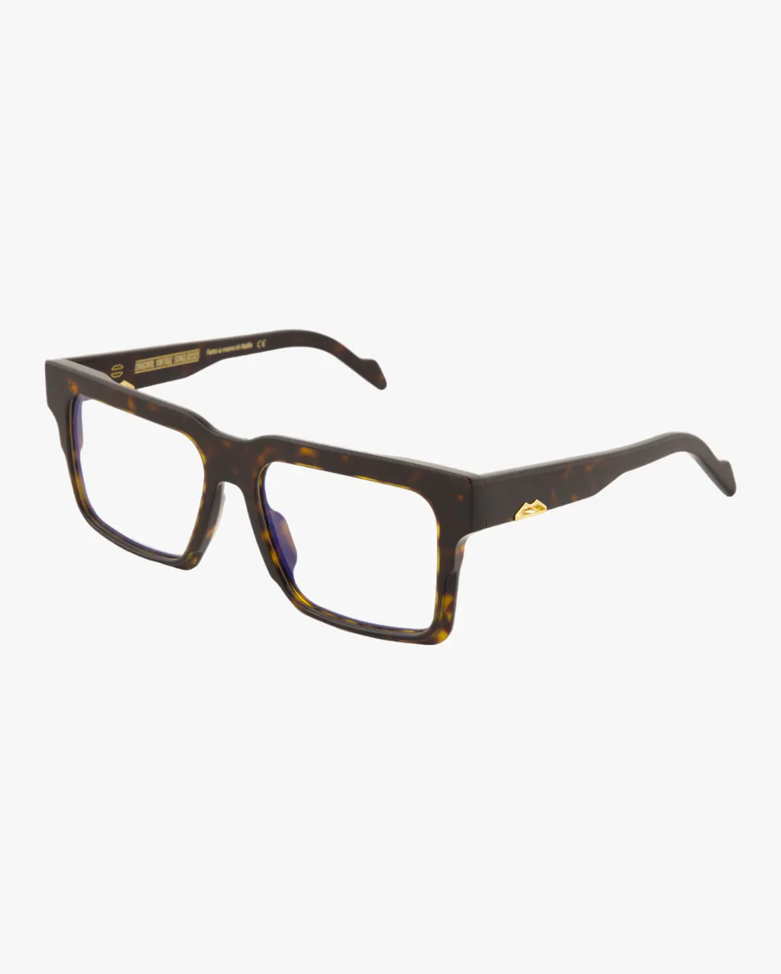 Square Eyeglasses in Havana