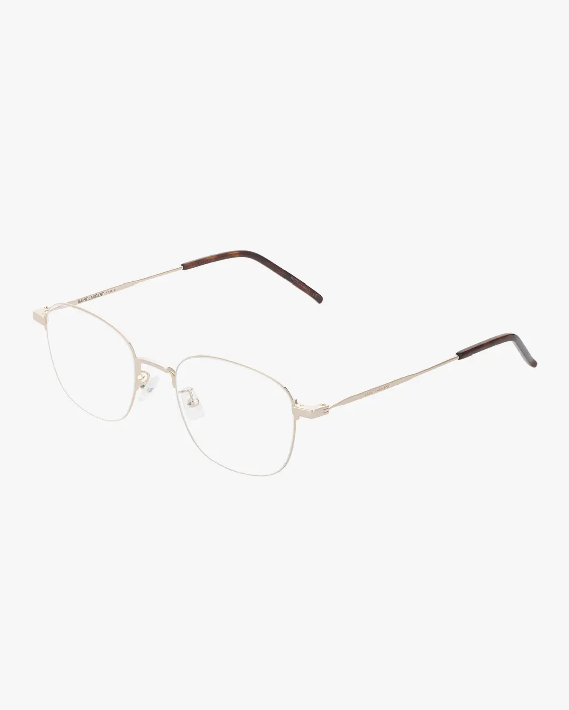 Square Eyeglasses in Gold
