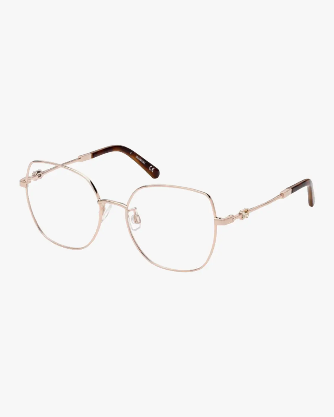 Square Eyeglasses in Gold