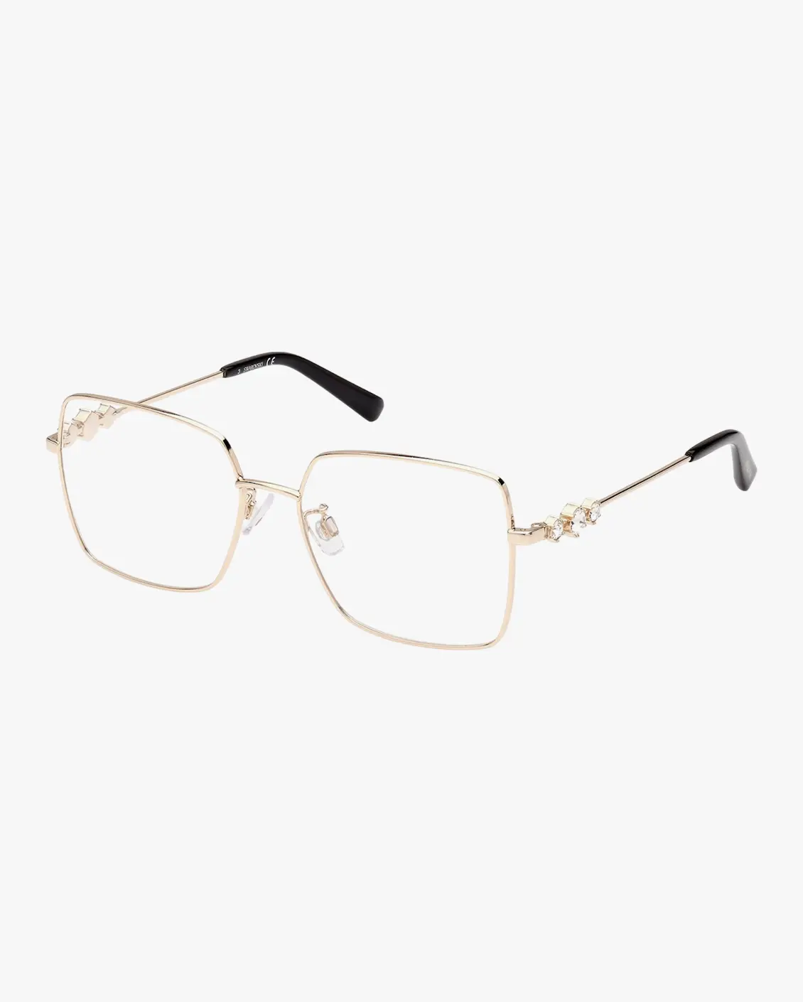 Square Eyeglasses in Gold