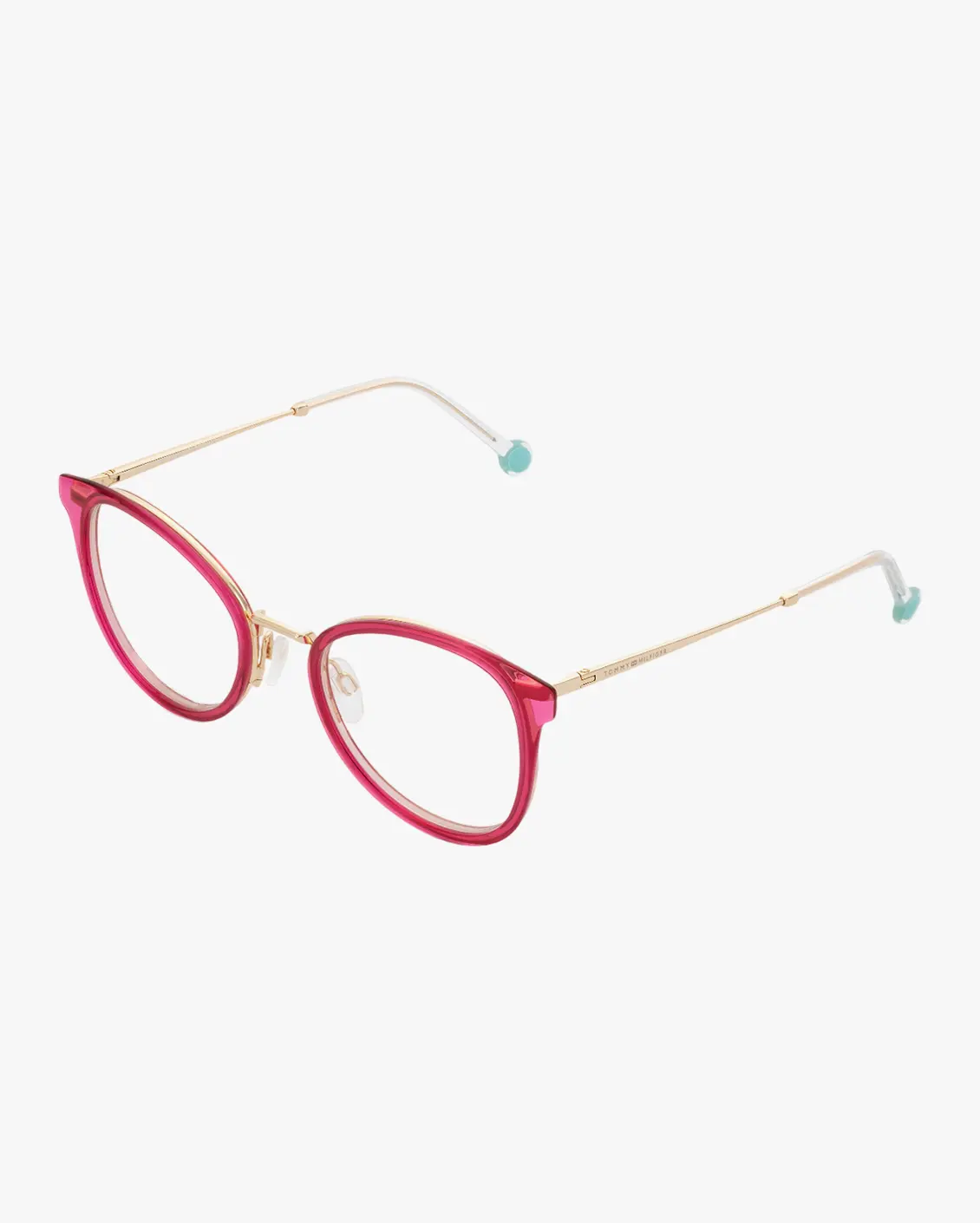 Round Eyeglasses in Pink