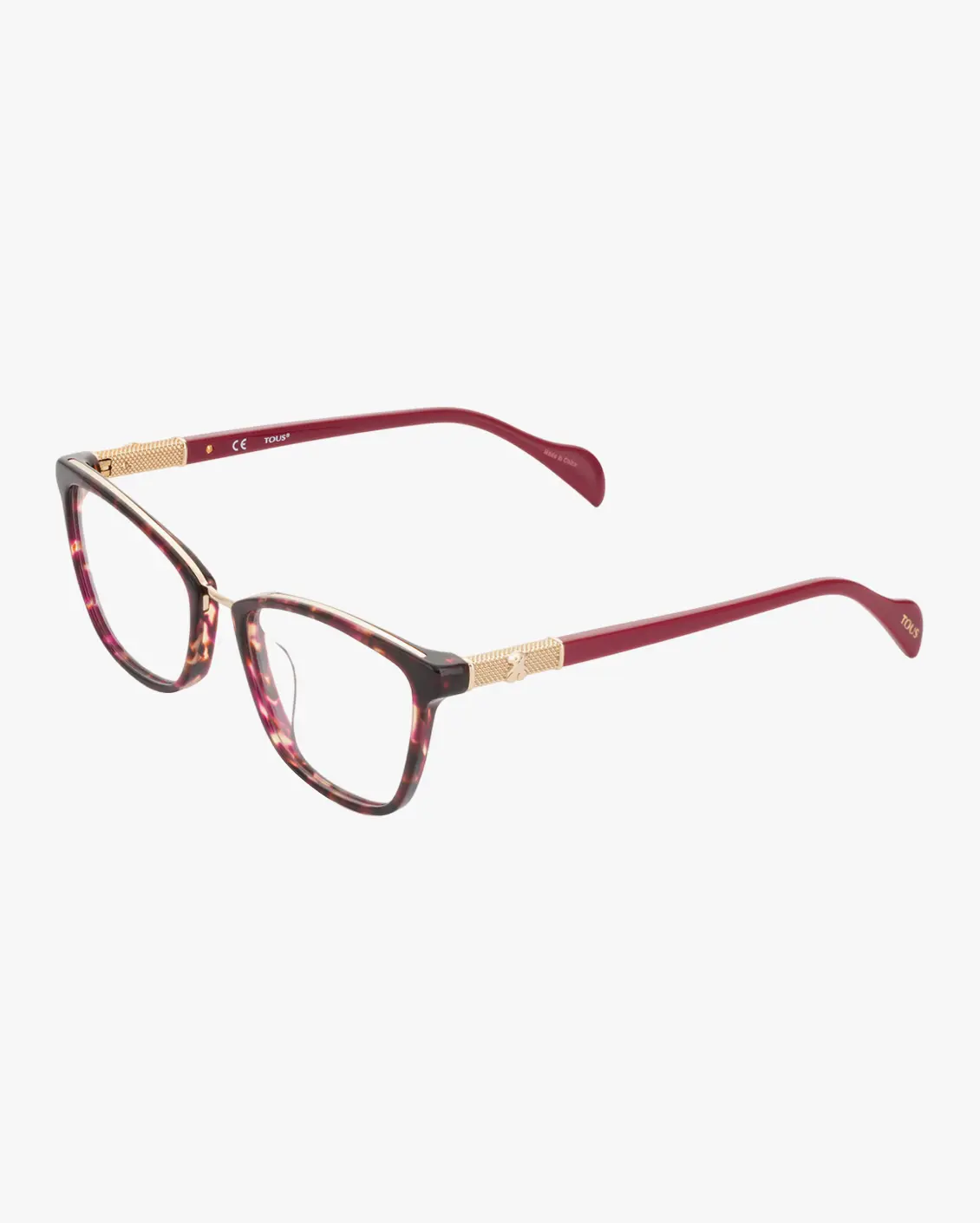 Square Eyeglasses in Red