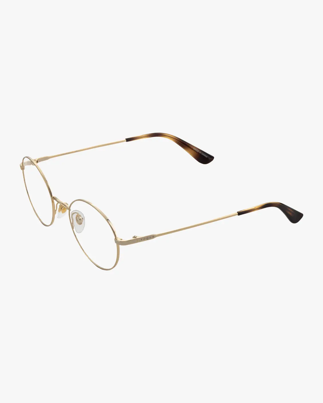 Round Eyeglasses in Gold