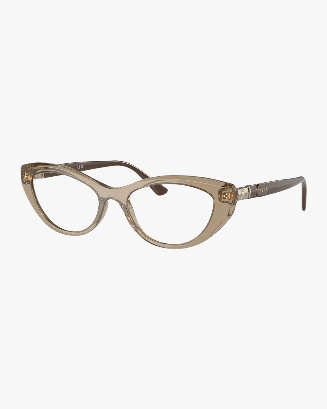 Cat Eye Eyeglasses in Brown